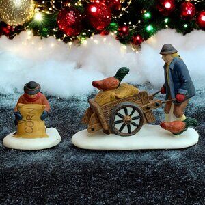 Dept 56 Harvest Seed Cart New England Village Accessory (Missing Figurine)